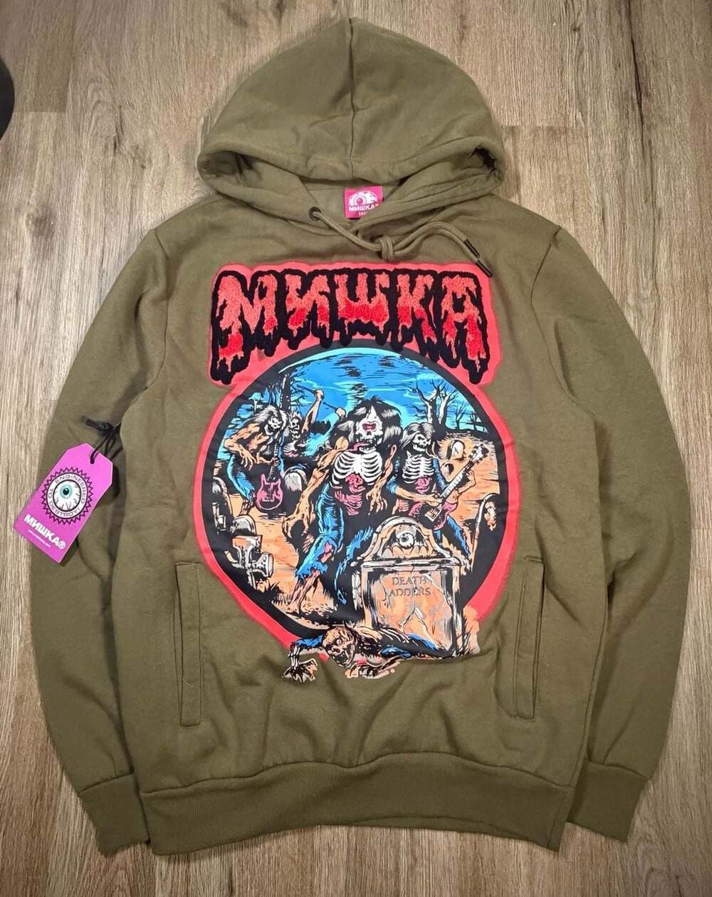 Mishka Death Adders Graphic Hoodie Mens S
